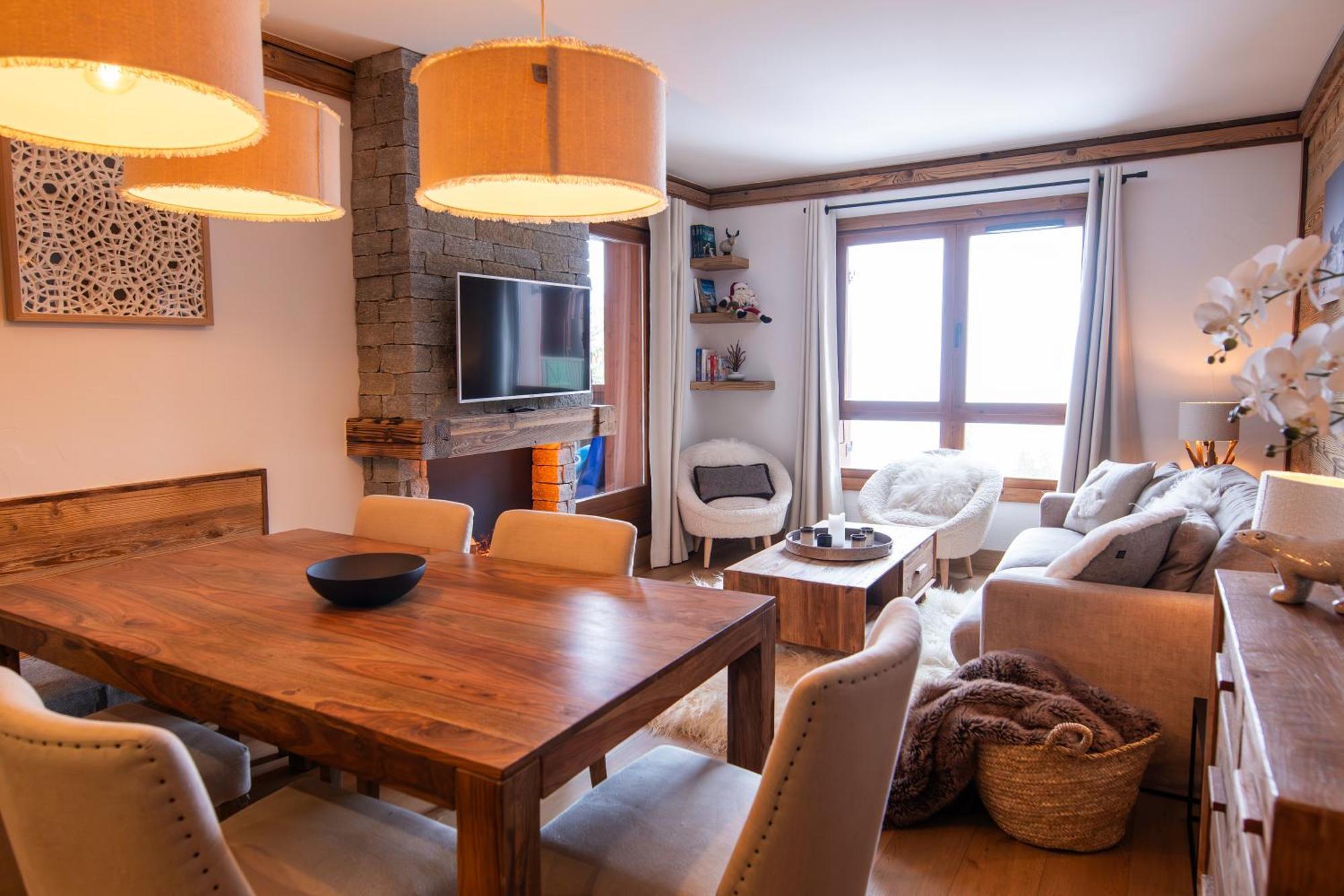 Arcs 1950 Appartement Luxe Type Chalet 5 A 7 Personnes Vue Imprenable Sur Le Montblanc Skis Aux Pieds Les Arcs  Zewnętrze zdjęcie